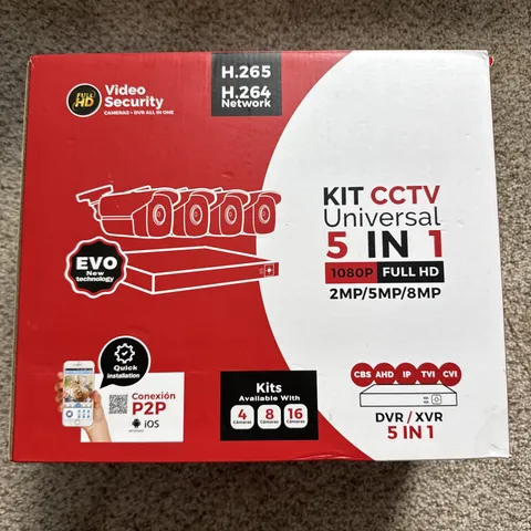 CCTV Kit Universal 5 IN 1 1080P Full HD Home Security Camera 4 Channel 4 Cam Set