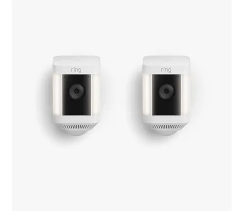 *NEW* Ring Spotlight Cam Plus Camera Indoor/Outdoor Wireless Pack of 2 Battery