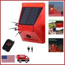 Outdoor Motion Sensor Alarm with Remote and 4 Modes for Intruder Protection