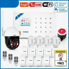 Smart WIFI GSM Security Alarm System Home Burglar Motion Detector OutdooorCamera