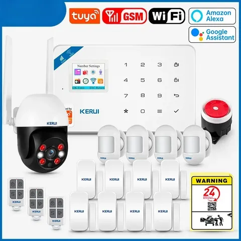 Smart WIFI GSM Security Alarm System Home Burglar Motion Detector OutdooorCamera