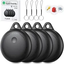 Smart Tags-4 Pack, Smart Bluetooth Tracker Work with Apple Find My, Key Finde...