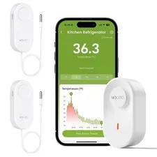 MOCREO WiFi Thermometer Freezer Alarm, Email Alert, App Notification, Data New