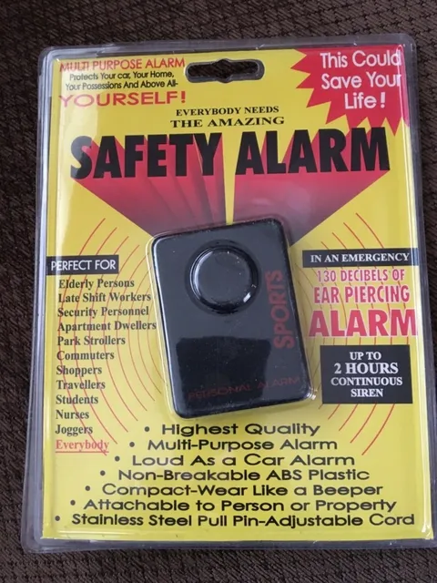 The Amazing Safety Alarm Up to 2 Hours Continuous Siren 130 db Ear Piercing NEW