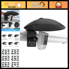 Waterproof Outdoor Sun Rain Shade Cover with Gutter Mount for Security Cameras