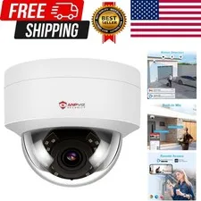 4MP PoE  Dome Camera with Microphone/Audio,  Security Camera Outdoor Indoor, ...