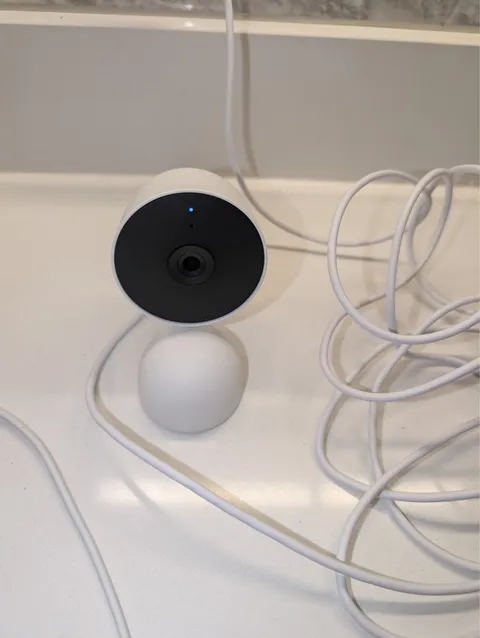 Google Nest Cam Indoor Wired GJQ9T Security Camera 1080p Tested Working