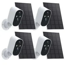 4-Packs Wireless Solar Security Camera System Outdoor 1080P WiFi Home Security