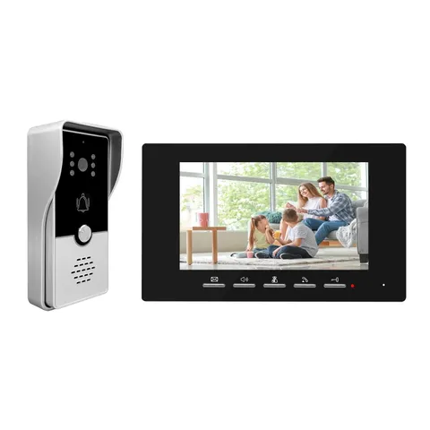 Wired Video Doorbell with Camera and Monitor Kits, intercom doorbell with cam...