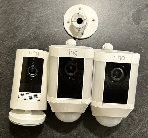 Ring Spotlight Cam 1st Gen Wireless Lot + Stick Up Cam - No Batteries 3 Total