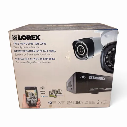 Lorex 8 Channel 2TB 1080P DVR Wired Security Camera System