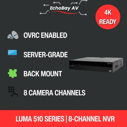 Luma 510 Series 8 Channel NVR- 0TB (LUM-510-NVR-8CH-0T)