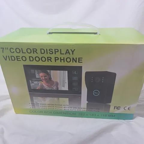 Touch Key 7 Lcd RFID Password Video Door Phone Intercom System Kit(CJQ)