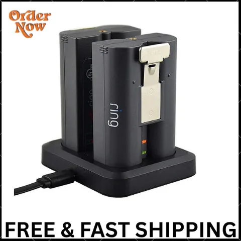 Ring Dual Battery Charger Station for Doorbell 2/3/4 (No Battery)