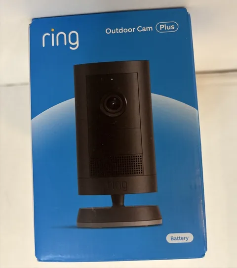 Ring Outdoor Cam Plus Battery 2K HD Smart Camera Black