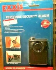 EXXIS PERSONAL SECUITY  ALARM LOUD SOUND BY PULLING CORD - BELT CLIP