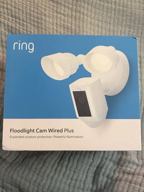 NEW SEALED Ring Floodlight Cam Wired Plus Outdoor Security Camera 1080p w/ Siren