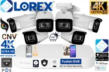 Lorex 4K 2TB NVR 16-Camera (8 Wired + 8 Fusion Wi-Fi) & 6 Cameras Color Night 🔥