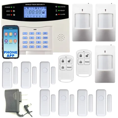 Wireless Cellular Alarm System for Home or House, Call, Text, & Smart Phone App