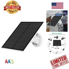 5W Solar Panel for Security Camera USB Rechargeable Battery Outdoor  Waterproof