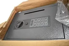 Digital Drop Slot Safe Small Black Metal Electronic Keypad Money Valuables