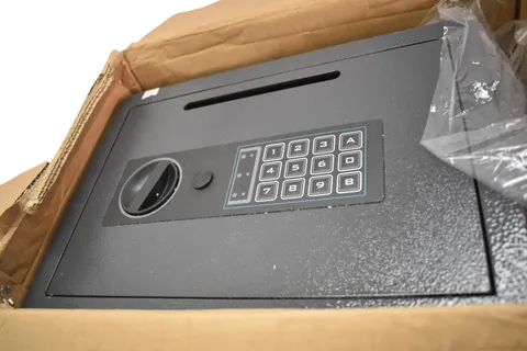 Digital Drop Slot Safe Small Black Metal Electronic Keypad Money Valuables