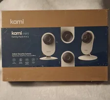 Kami Mini Family Pack 4-Cam Indoor 1080p Wi-Fi Night Vision 2-Way Detect White