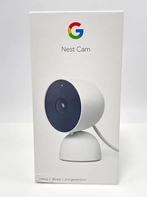 Google Nest Cam Indoor Wired 2nd Gen 1080p Security Camera Snow