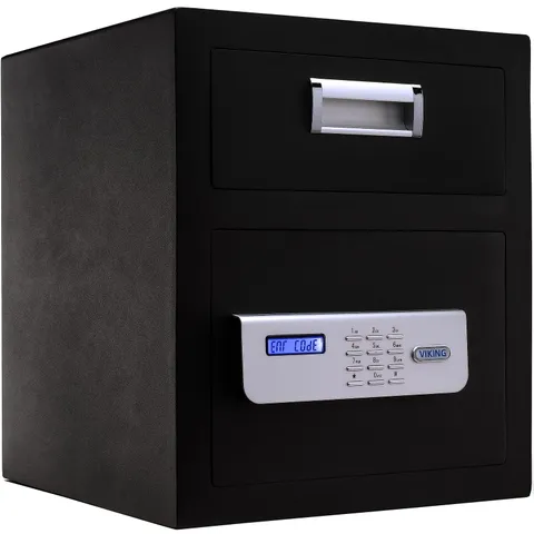 Viking Security Safe VS-40DS Heavy Duty Depository Safe with Drop Slot – Digi...