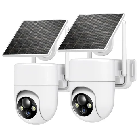 2K Color Night Vision Wireless Cameras - 2 Pack