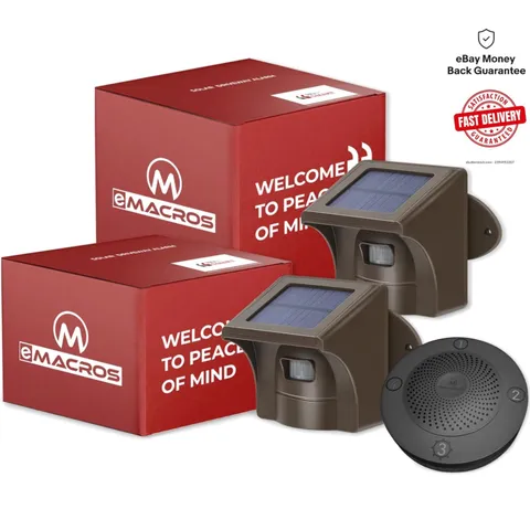 Solar Wireless Driveway Alarm with 1/2 Mile Range – Weatherproof Security System