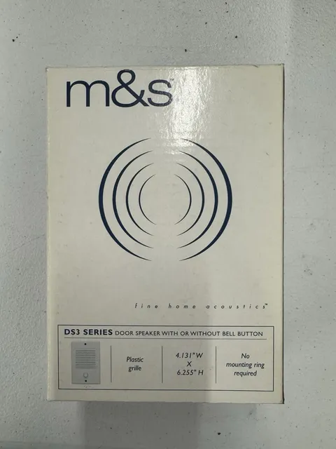 DS3B Door Station with Lighted Chime Push-Button M&S Intercom New