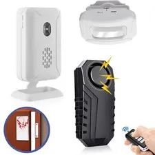 Wireless Driveway Alarm Detector Bike Door Window bell for Outdoor Indoor Secure