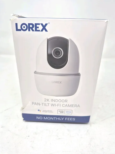 Lorex 2K Pan-Tilt Indoor Wi-Fi Security Camera - White - W462AQ-Z -Very Good