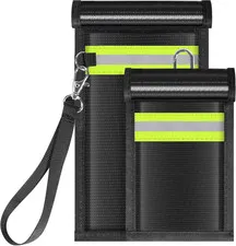 2 Pack Faraday Bags,Portable Faraday Key Fob Protector EMP Protection Bags,Farad