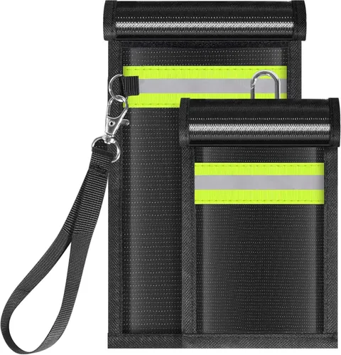 2 Pack Faraday Bags,Portable Faraday Key Fob Protector EMP Protection Bags,Farad