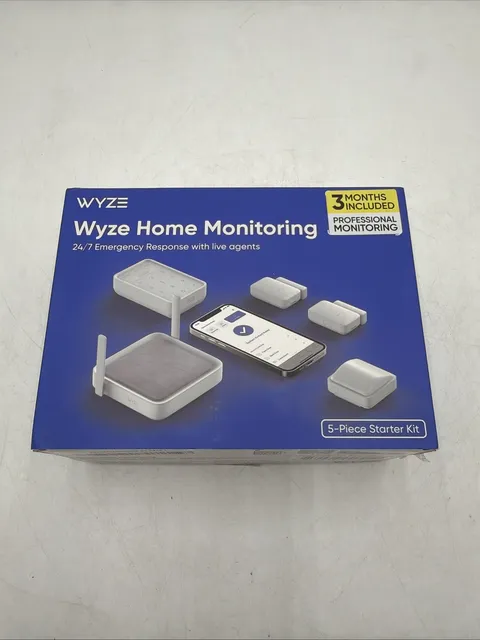 Wyze Home Monitoring Bundle Hub Keypad Motion 2 Entry Sensors System Kit