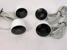 Lot Of 4 - Google NEST Cam Outdoor Camera NC2100ES *No Power Adapter *READ*