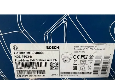Bosch FlexiDome IP 4000i Outdoor Camera NDE-4502-A Vansal 2MP 3-10MM BRAND NEW✅✅