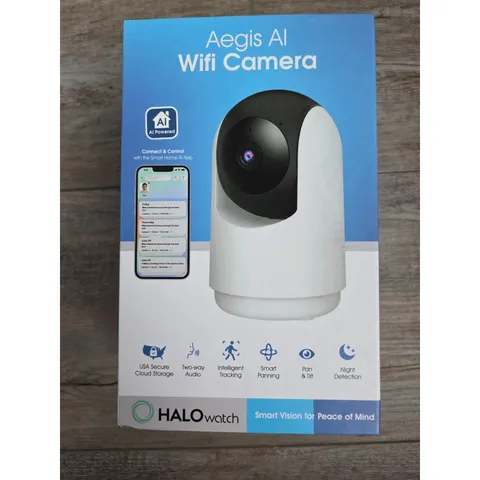 New HALOwatch AI Wifi Camera - Smart Security, Motion Tracking, Night Vision
