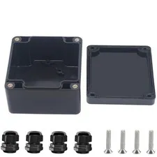 Otdorpatio Project Box ABS Black Electrical Boxes IP67 3.3"x3.2"x2.2",
