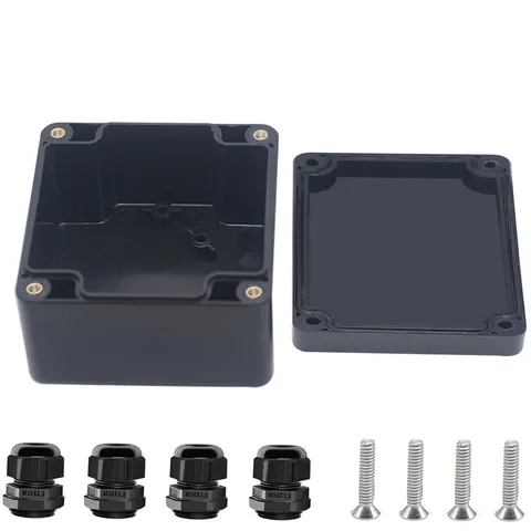 Otdorpatio Project Box ABS Black Electrical Boxes IP67 3.3"x3.2"x2.2",