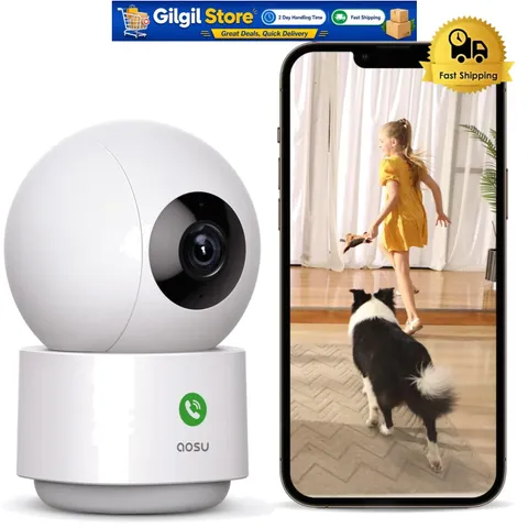 360-Degree Home Security Camera: Smart Motion Tracking & Night Vision