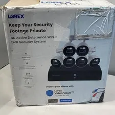 Lorex Fusion DVR Security Kit 12-Channel 6 Cameras 2TB HDD 10 MP Resolution