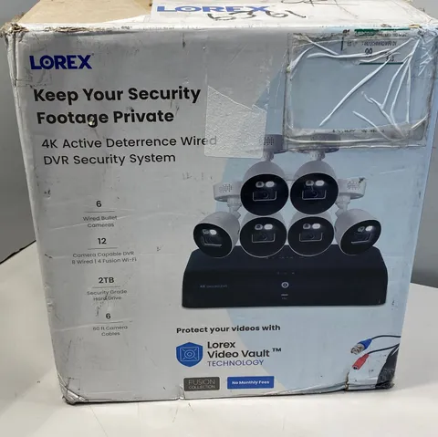 Lorex Fusion DVR Security Kit 12-Channel 6 Cameras 2TB HDD 10 MP Resolution