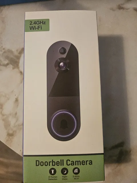 Doorbell Camera with Chime 2-Way Talk, 2.4GHz WiFi, Night Vision Brand New
