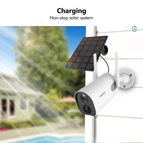YESKAMO Outdoor Solar Wireless IP Camera 1080P HD, Cloudedge, Night Vision NIP