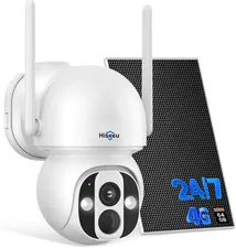 4G LTE Cellular Security Camera Solar Powered, No Wifi Security Camera Wireless