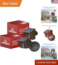 1/2 Mile Solar Wireless Driveway Alarm, 1 Receiver & 2 Sensors | Non APP, plu...