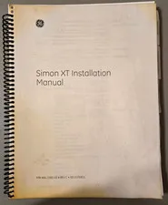 Vintage GE Simon XT Alarm System INSTALLATION / PROGRAMMING MANUAL ONLY 2011